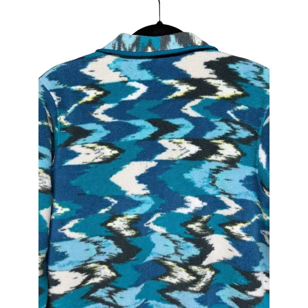 Patagonia Synchilla Snap-T Fleece Trout Tales Elwha Blue‎ Women’s Size Small - Image 4
