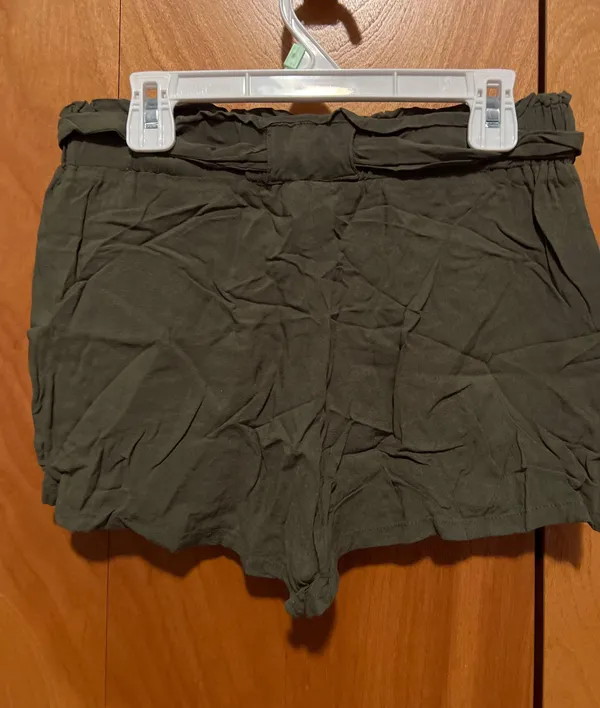 Army Green Rayon Shorts - Image 2