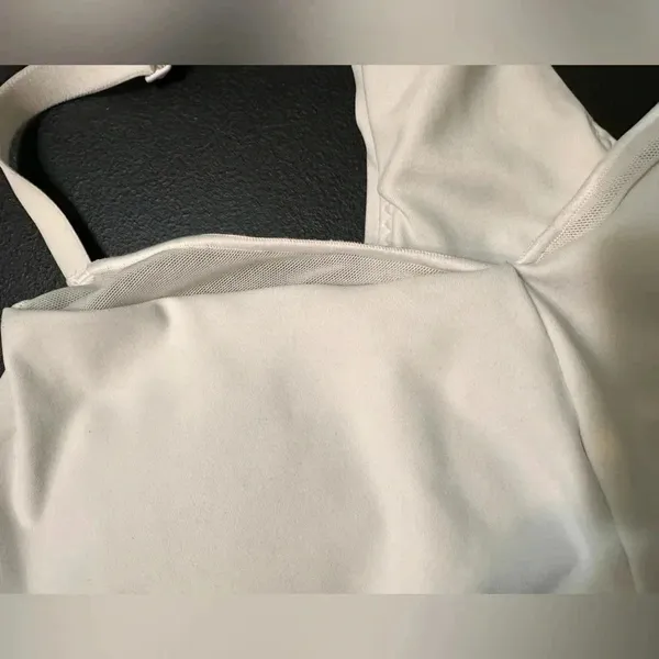 Offline by Aerie mesh vneck white sports bra - Image 6