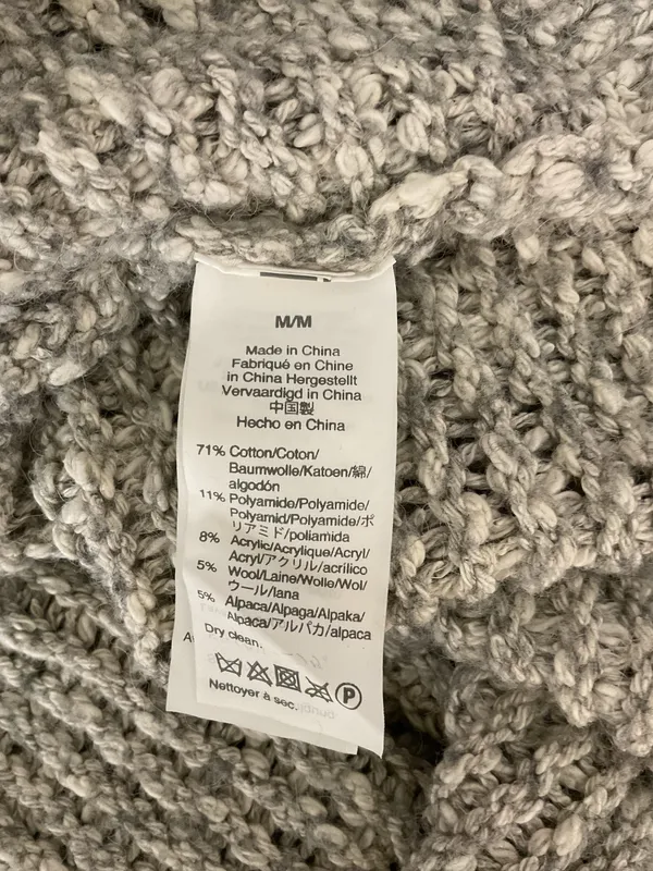 Madewell Gray Wool Blend Sweater Size Medium  - Image 7