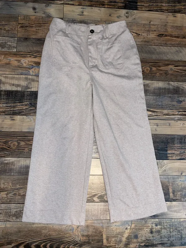 bagatelle Light cream and tan Elastic Waist Pants - Image 3