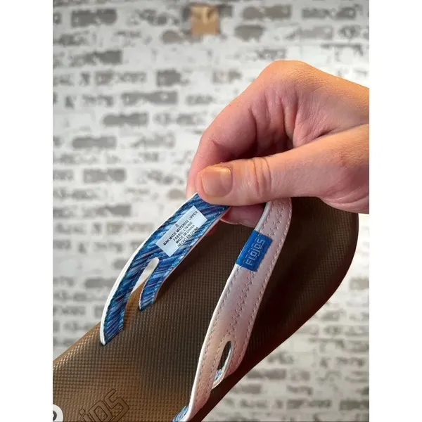 Flojos | women white cushion flip flops sandals - Image 2