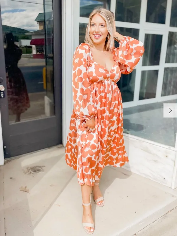 *NEW* Mittoshop Light My Love Floral Midi Dress - Image 2