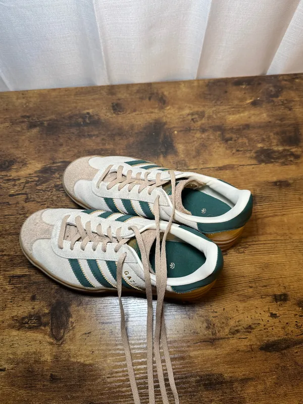 Adidas Green Platform Gazelles - Image 2