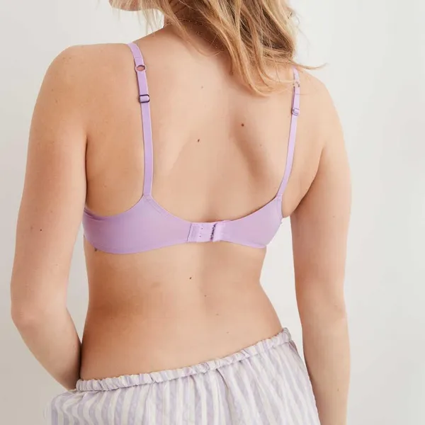Aerie New SMOOTHEZ Microfiber Underwire Unlined Bra Lavender Lake Size 36C - Image 3