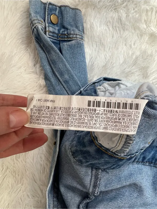 Forever 21 Light Blue Denim Romper Jacket - Image 8