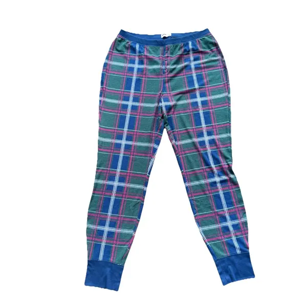 Sonoma Goods Pajama Set XXL Top Pants Green Plaid Thermal Check 2-pc Women's - Image 4