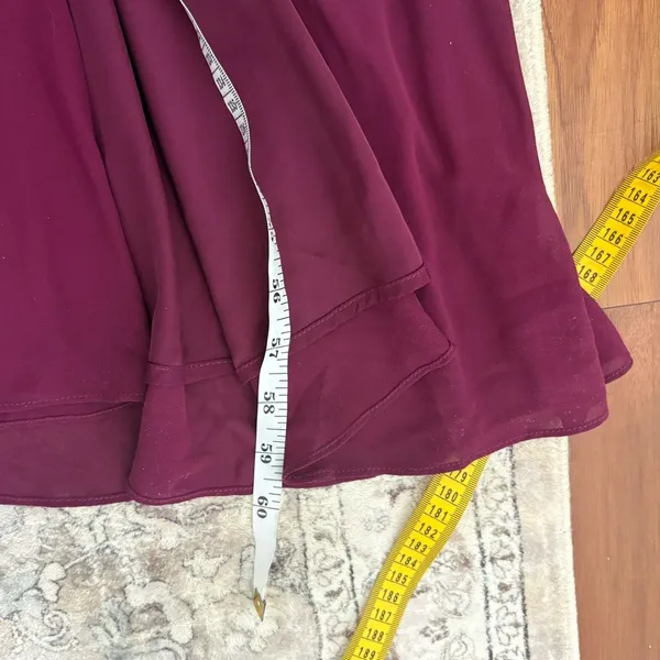 Lulus Brilliant Grace Plum Purple Ruffled One-Shoulder Maxi Dress Size XS Formal - Image 8