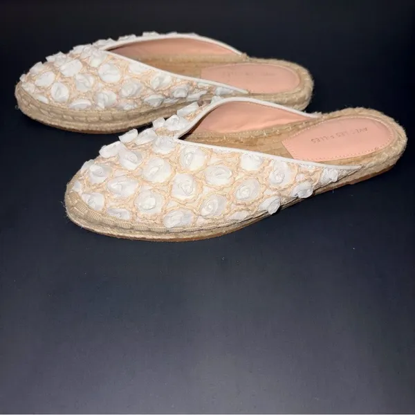 NEW Avec Les Filles Val Rosette Espadrille Mules Size 5 Coquette Preppy Boho - Image 5