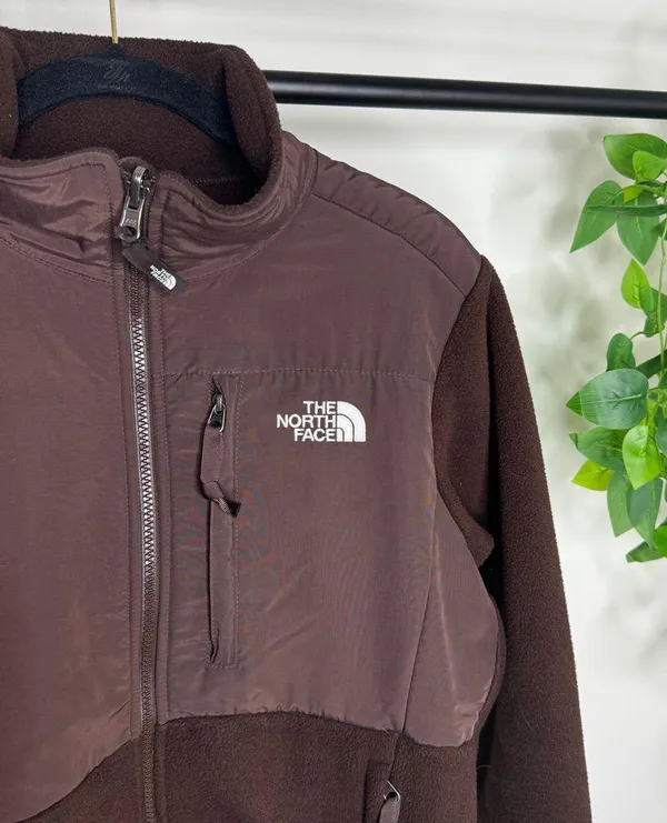 The North Face Chocolate Brown Denali Polartec Fleece Jacket size M Medium AC6W - Image 8