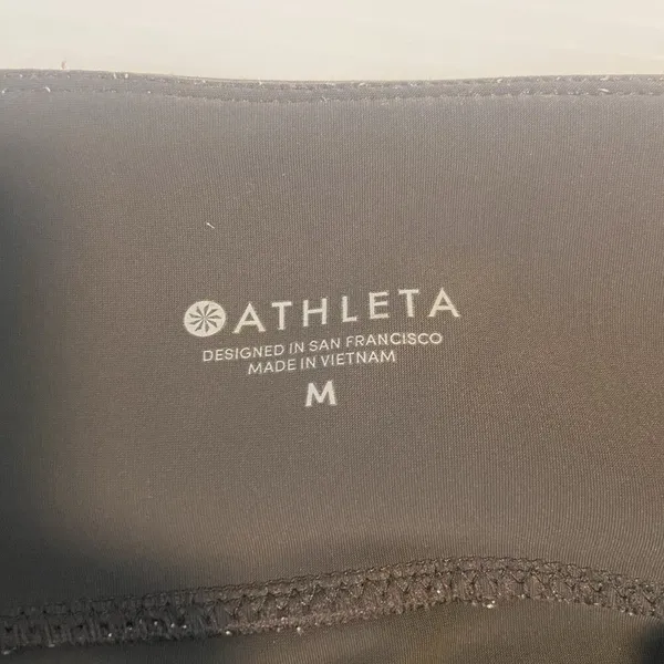 Athleta Stellar Crop Pants Charcoal Size‎ M Style 21023 Zip Ankle Athleisure - Image 10