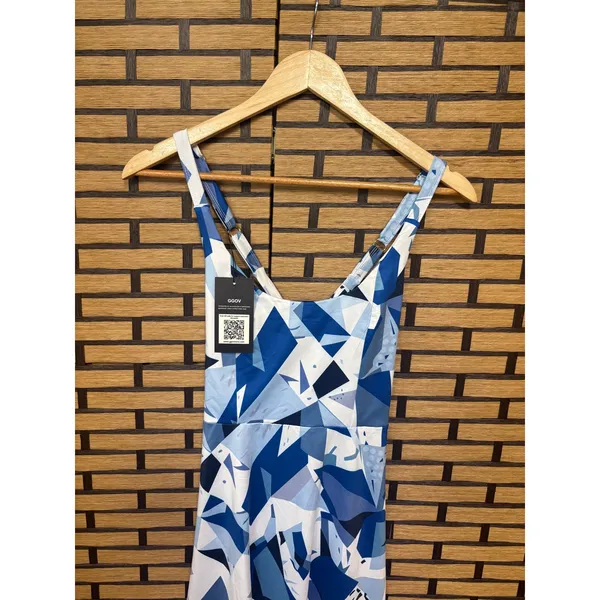 Ggov Blue Geometric‎ Print Active Dress Size Small - Image 3