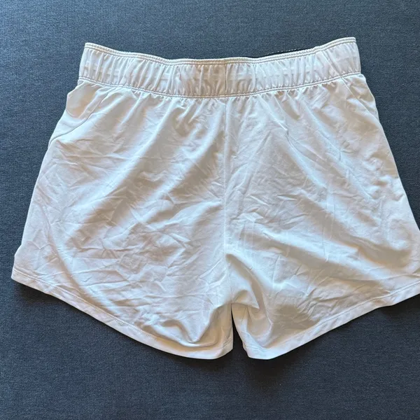 Nike White Dri-Fit Sports Shorts - Image 3