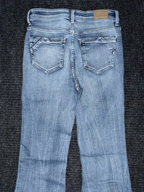 Buckle Black Fit No 75 Flare Leg Stretch Jeans 27 x 31 High Rise BBW1456R Boho - Image 4
