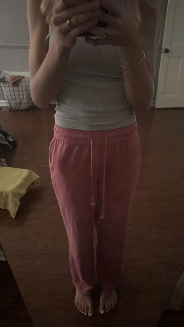 Pink wide leg sweatpants Size XS - Image 8