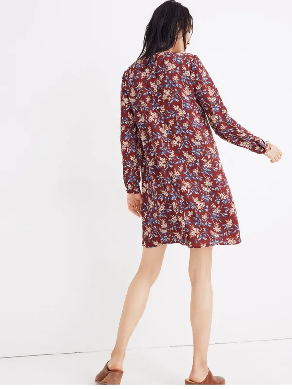 Madewell Button-Back Dress in Antique Flora - Image 3