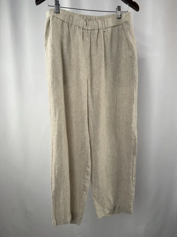 NWT Quince 100% European Linen Pants in Flax Size Medium - Image 5