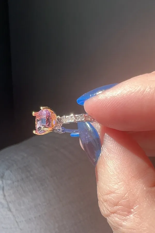 Amethyst Ring Sterling Silver 925 - Image 2