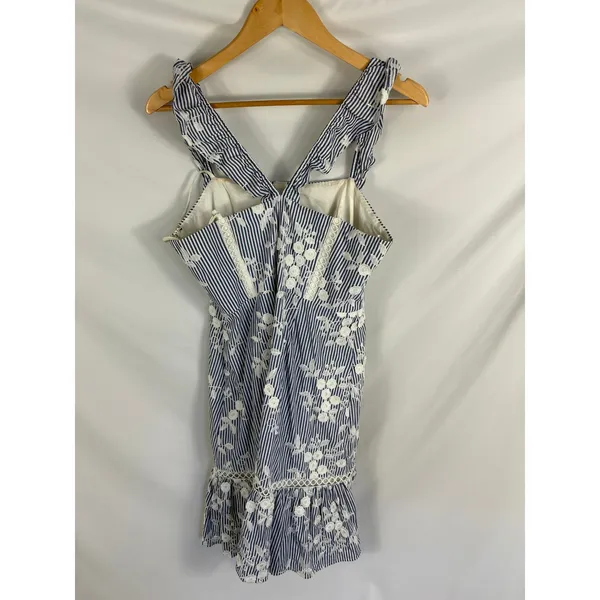 Sam Edelman Embroidered Eyelet Ruffle Sleeve Dress Size 8 - Image 7