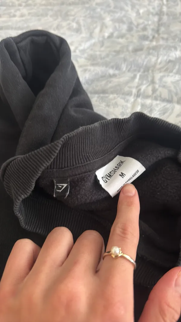 Black Gymshark Crewneck Sweatshirt - Image 4