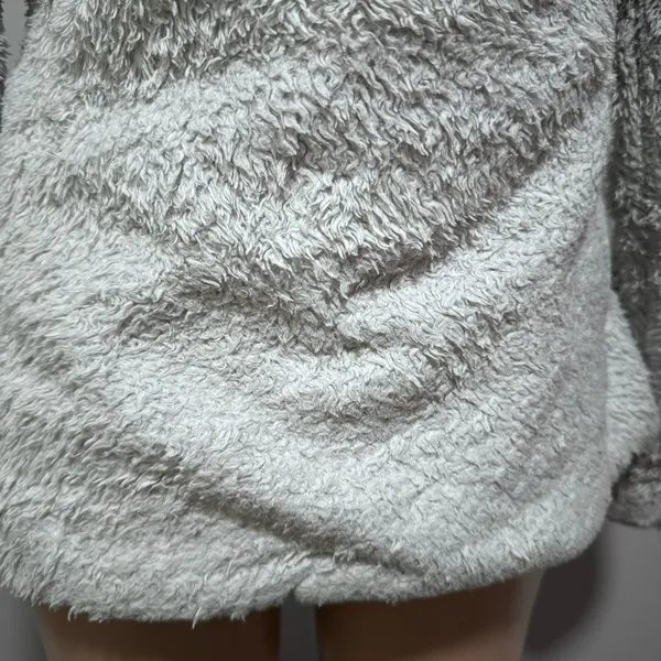 Patagonia Los Gatos Full Zip Jacket Sherpa Gray Medium Fur Fuzzy Sherpa - Image 4