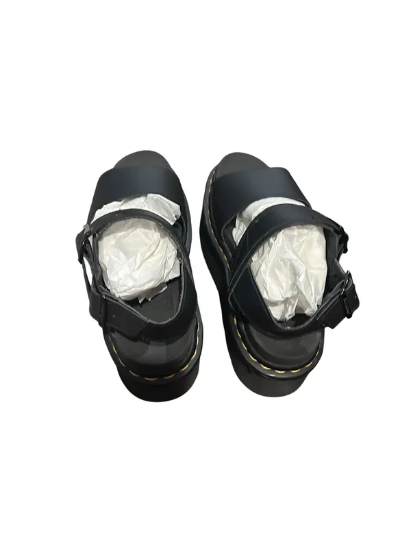Dr. Martens Voss Quad Leather Strap Platform Sandals size 6 Black - Image 5