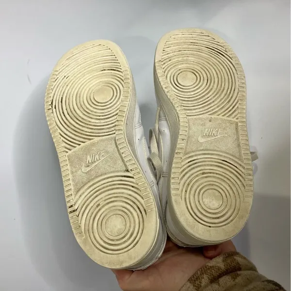 Nike all white court vision sneakers size‎ 9 - Image 6