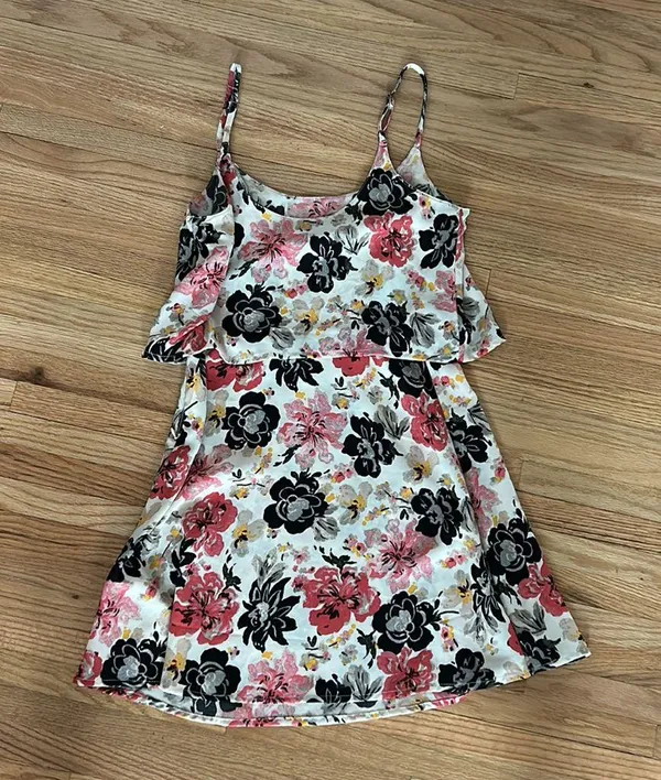 Abercrombie & fitch floral spaghetti strap tiered a line dress - Image 9