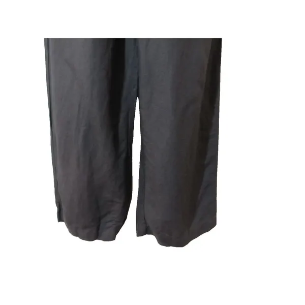 Abercrombie & Fitch Black Wide‑Leg Culotte Jumpsuit Women’s Size 4 Sleeveless - Image 5