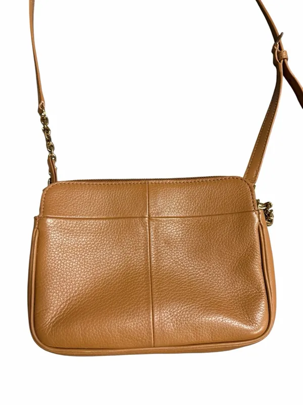 Tory Burch Ivy Crossbody Bag Brown Pebbled Leather - Image 3
