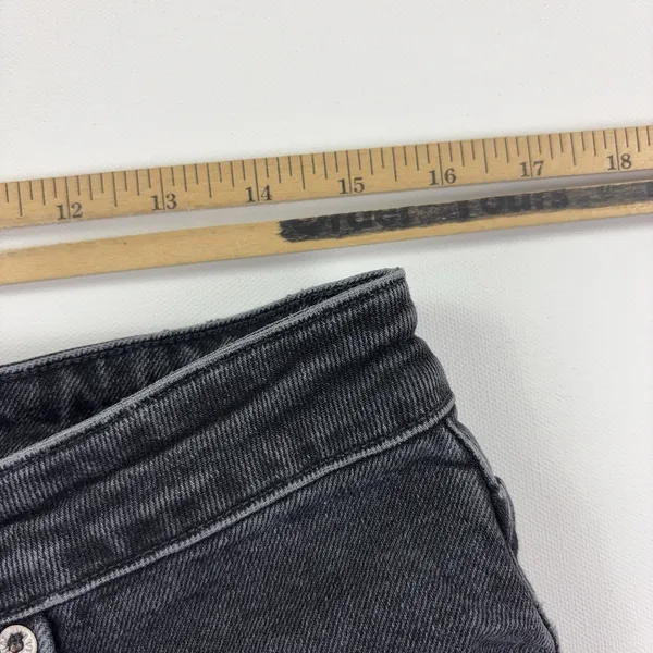 AGOLDE Jeans Womens 31 Gray Charcoal Wash High Rise Straight Stretch Denim - Image 6