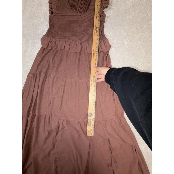 Nation LTD Fabienne Fused Ruffle Dress Brown mauve L‎ - Image 7