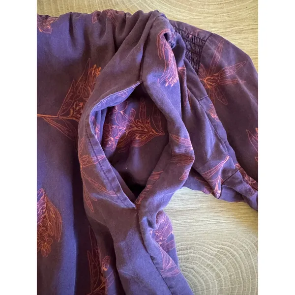 Patagonia Shallow Moon Dress Labrador Tea Deep Plum Floral Size M - Image 4