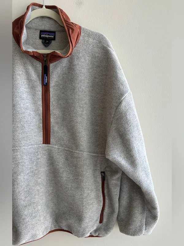 Patagonia Women’s Synchilla® Marsupial Pullover, Oatmeal Heather/Sienna, XXL - Image 4