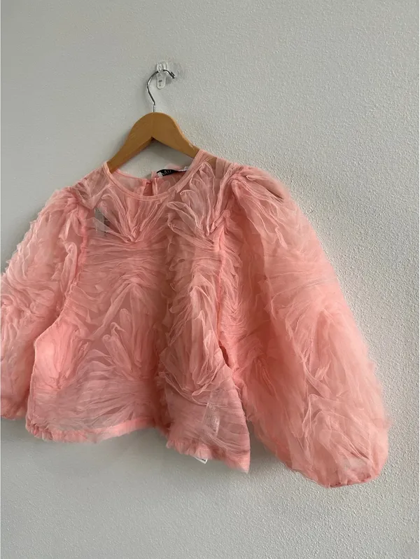 Zara Organza Top Size Small - Image 4