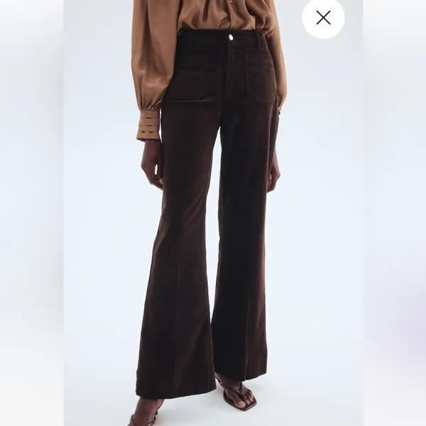 H&M Corduroy Flared Pants - Image 2