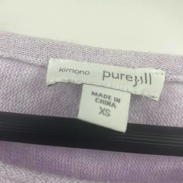 J. Jill Cashmere Sweater Kimono Boxy Fit Lavender Purple Womens Size Small - Image 3