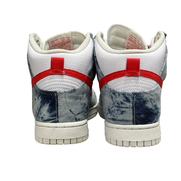 Nike Women’s Dunk High Washed Denim Size 8 - Image 2