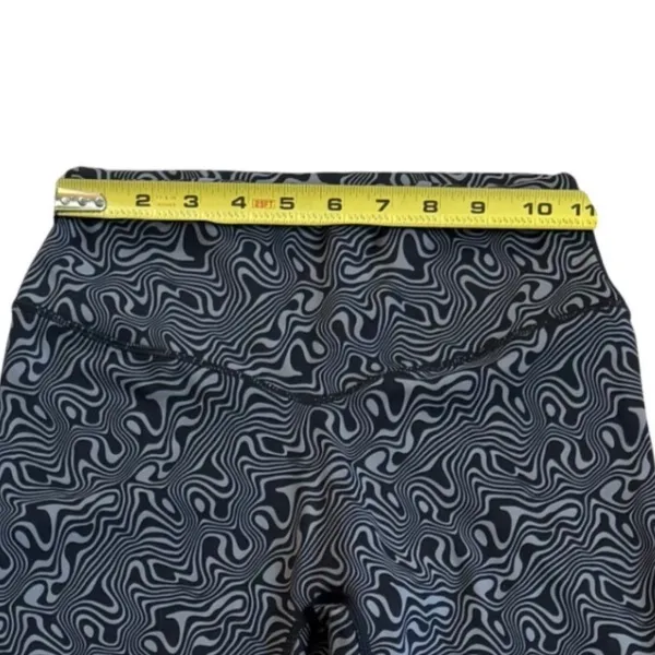 Vitality Storm Legging Black Gray Swirl Eclectic Psychedelic Workout Yoga Size M - Image 11