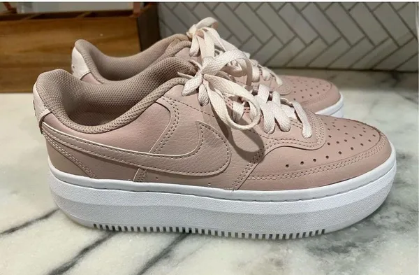 Nike Court Vision Alta Women's Size 9 Shoes DM0113-600 Pink White - Image 4