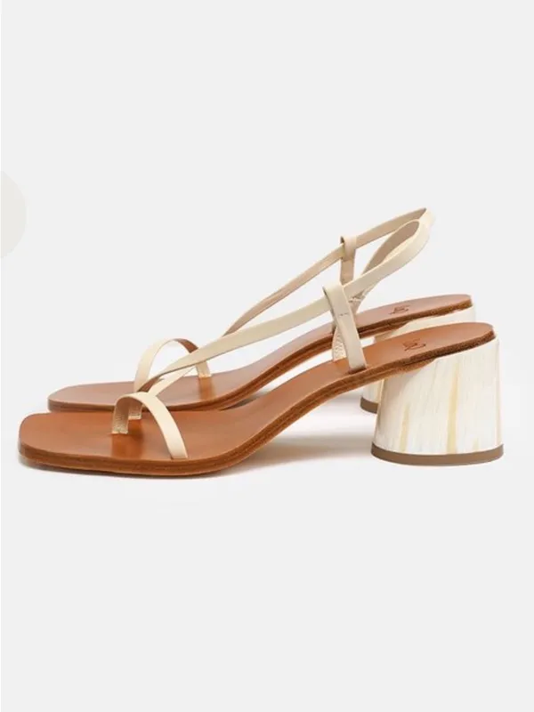 LOQ Carmen Bombón Snake Sandals EU 39 US 8.5 Made in Spain $395 Retail - Image 2