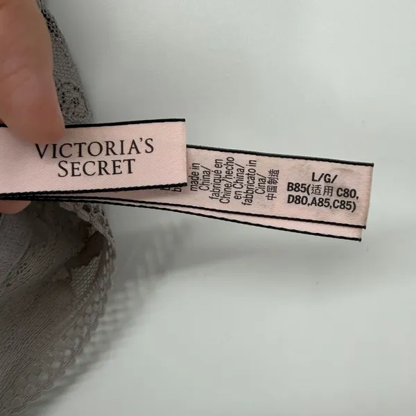 Victoria's Secret Floral Lace Longline Bralette Mauve Purple Size‎ Large L/G - Image 3
