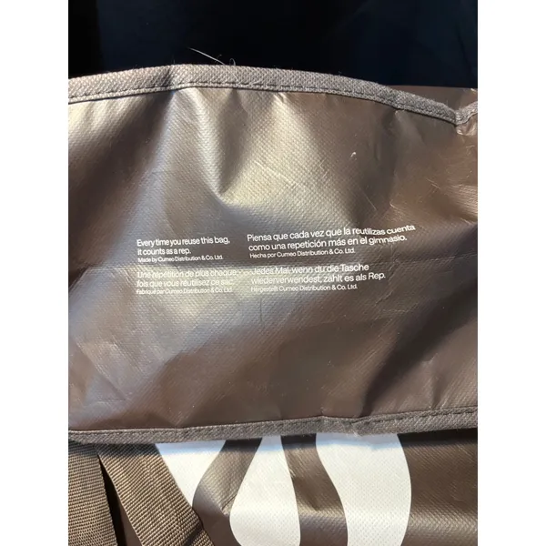 Lululemon Reusable‎ Shopping Tote Bag blaMade To Feel Small Medium - Image 2