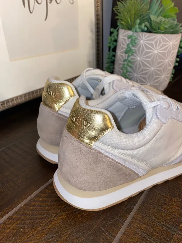 J. Crew Women's Suede Trainer Walking Sneakers Size 8 - Image 2