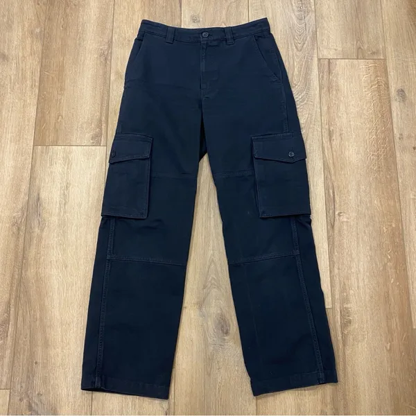 🌟Aritzia🌟 Tna Troop Cotton Cargo Pants Wide Leg Black Sz 4 - Image 3