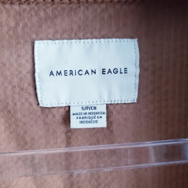 American Eagle Corduroy Distressed Cropped Jacket - Image 8