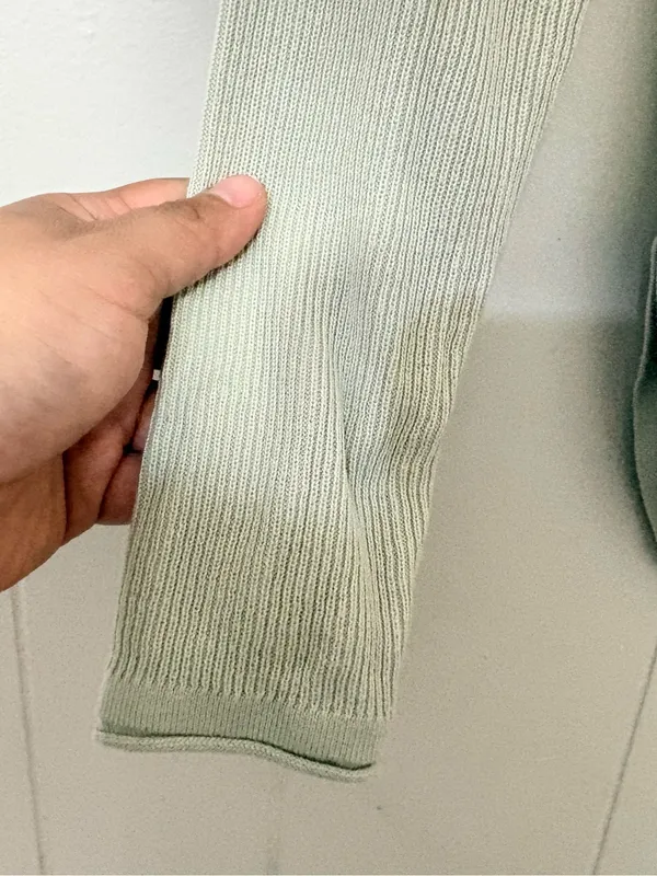 Lululemon Take It All In Sweater Light Sage Long Sleeve Cotton Knit - Image 11
