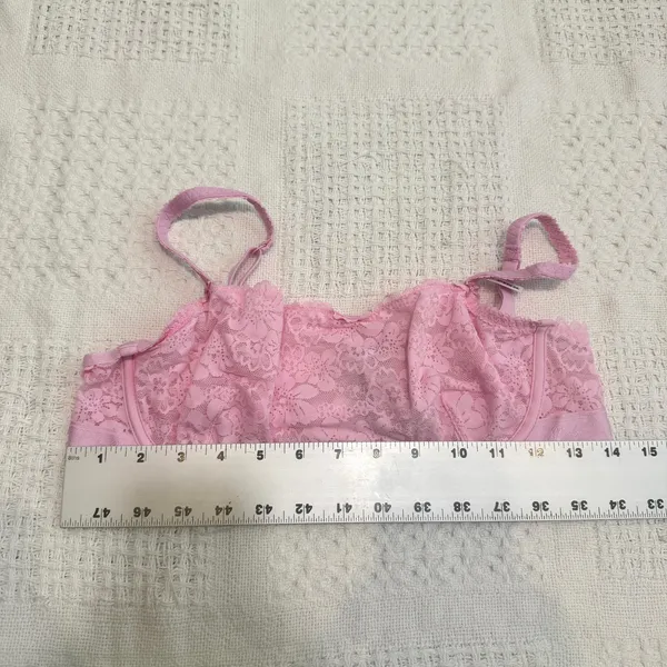 PINK Victoria’s Secret medium Wink unlined lace scoop bra BC3 3212 - Image 3
