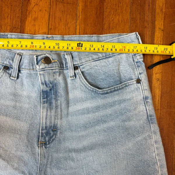 Wrangler Light Blue Denim Cutoff Shorts - Image 2