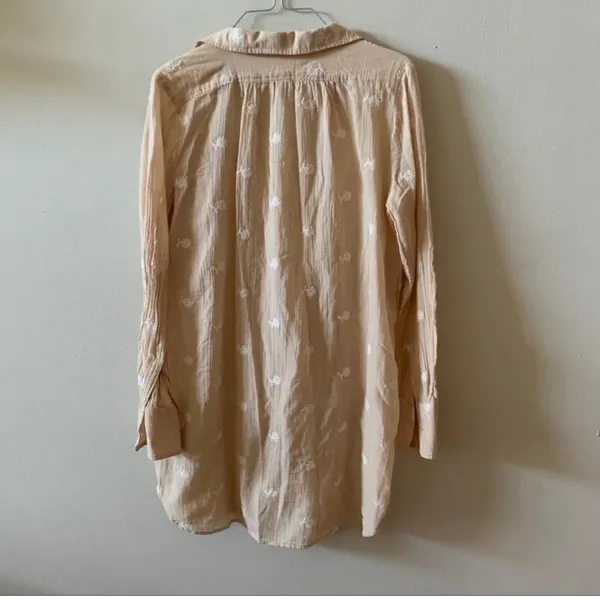 Anthropologie Mermaid Label Cream Shoreward Beach Dress - Image 10